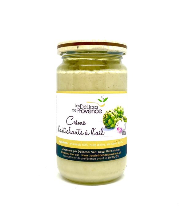 Crème d'artichaut à l'ail