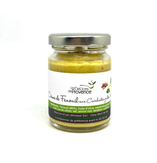 Crema di finocchi con arachidi arrostite