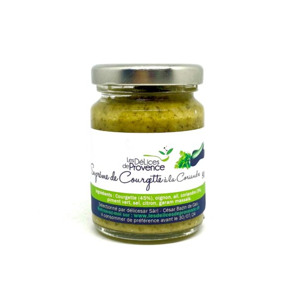 Suprême de courgette à la coriandre