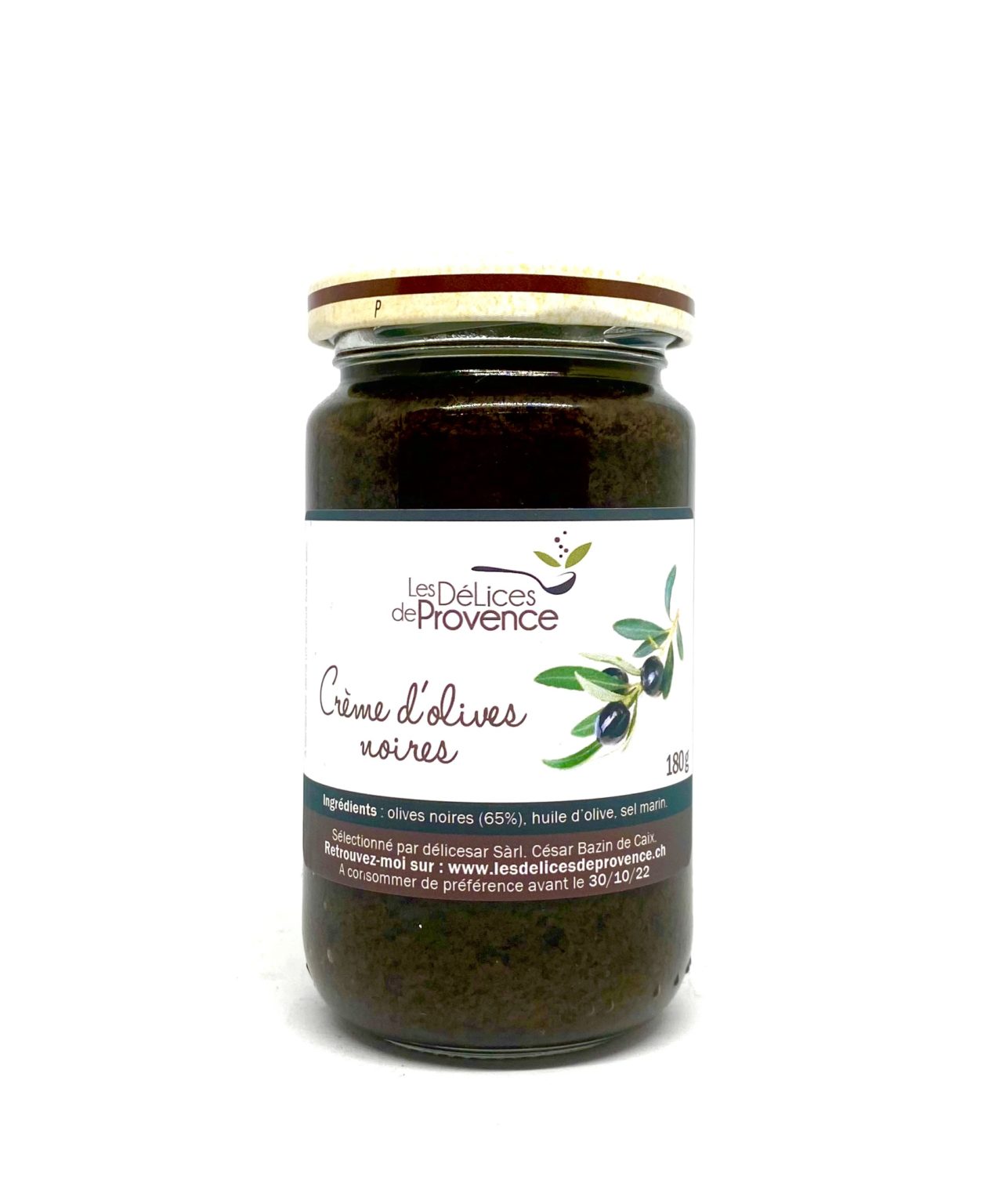 Creme aus schwarzen Oliven