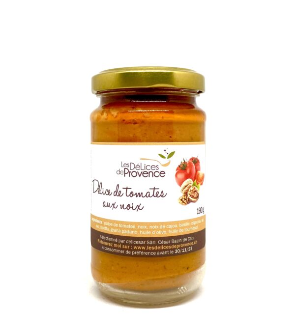 Délice de tomate au noix