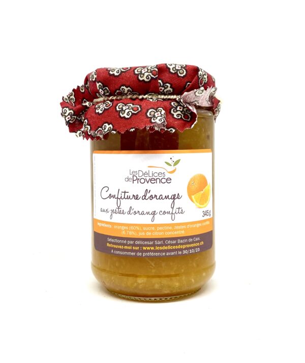 Confiture d'Orange aux zestes d'orange confits