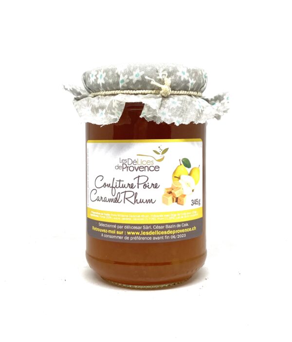 Confiture de Poire-Caramel-Rhum