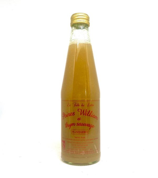 Jus de poire et thym sauvage Bio