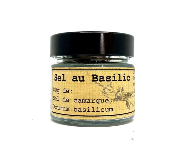 Sel de Camargue au basilic frais