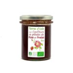 Confiture de fraise aux pétales de rose bio
